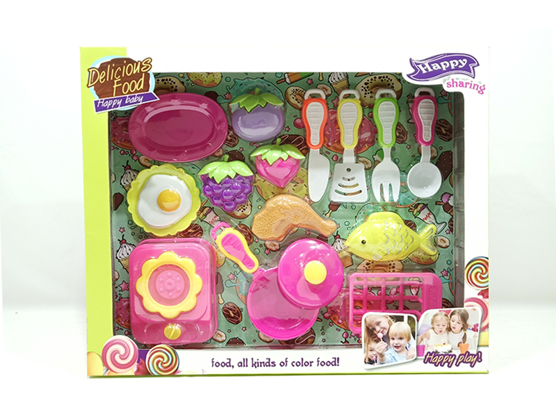 Kitchen Toys, Knives, Forks, Fruits