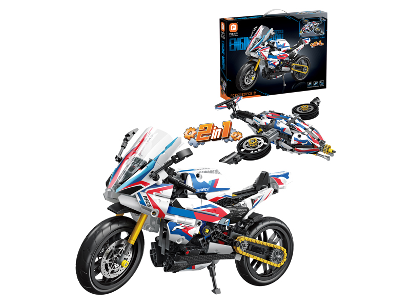 1: 8 Bmw Motorcycle Building Blocks 521 Pcs