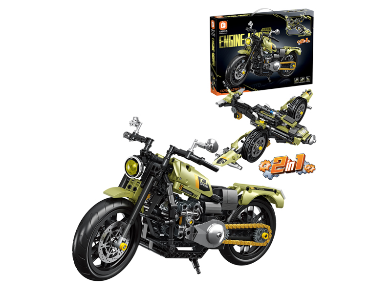1: 8 Harley Motorcycle Building Blocks 479Pcs