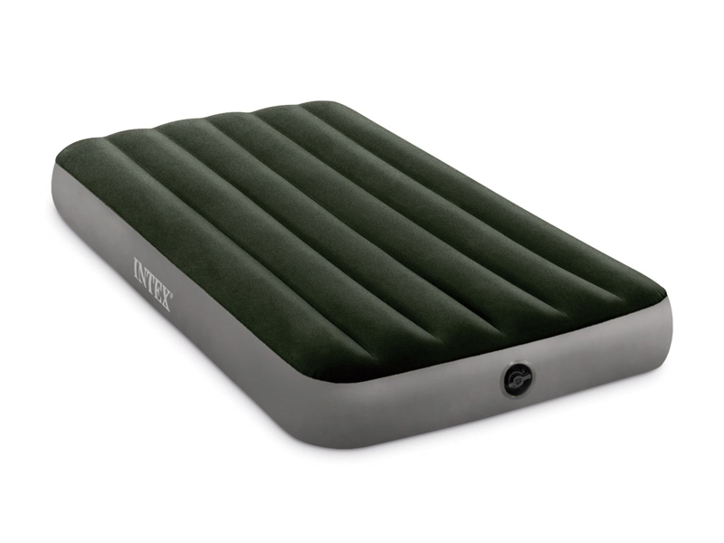76Cm Green Inflatable Single Person Flocking Thread Pulled Air Bed
