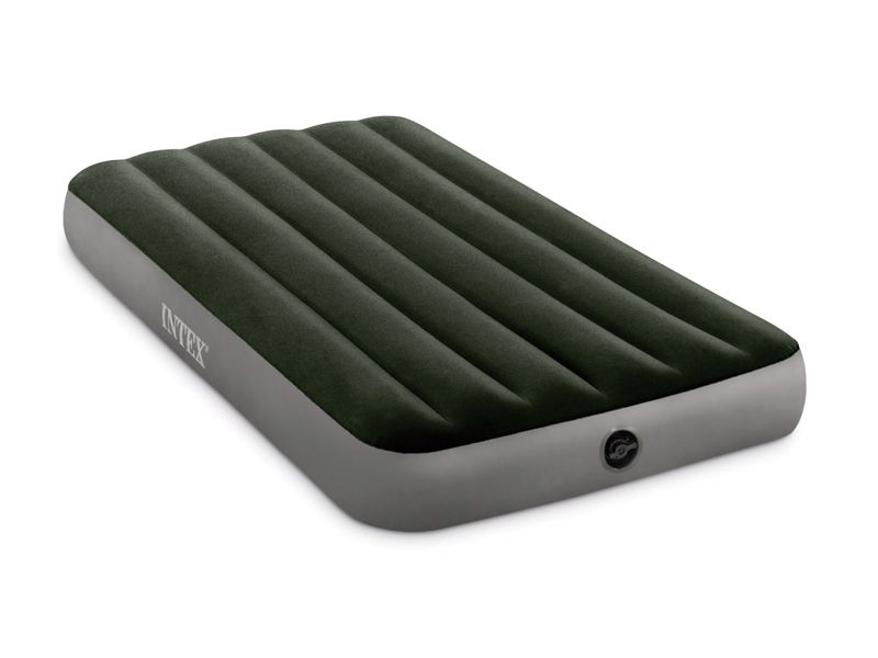 99Cm Green Inflatable Single Person Flocking Thread Pulled Air Bed