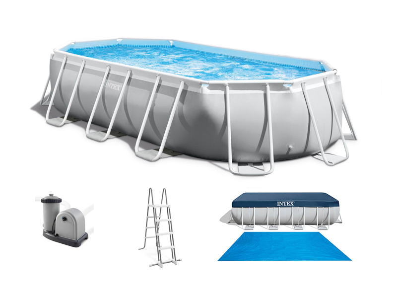 Oval Pipe Rack Swimming Pool Set