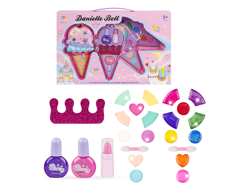 Ice Cream Shape Three-Layer Make Up Box