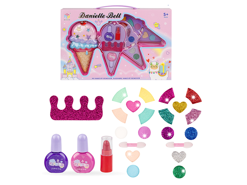 Ice Cream Shape Three-Layer Make Up Box