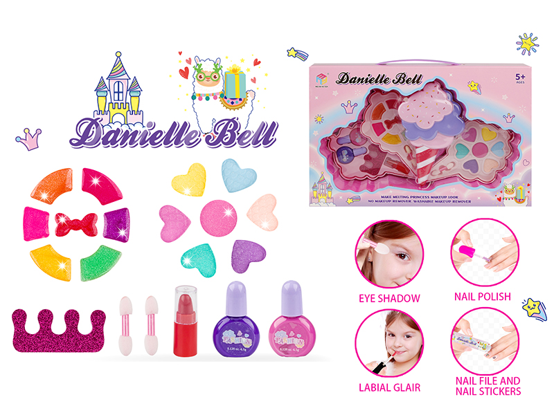Ice Cream Shape Three-Layer Make Up Box
