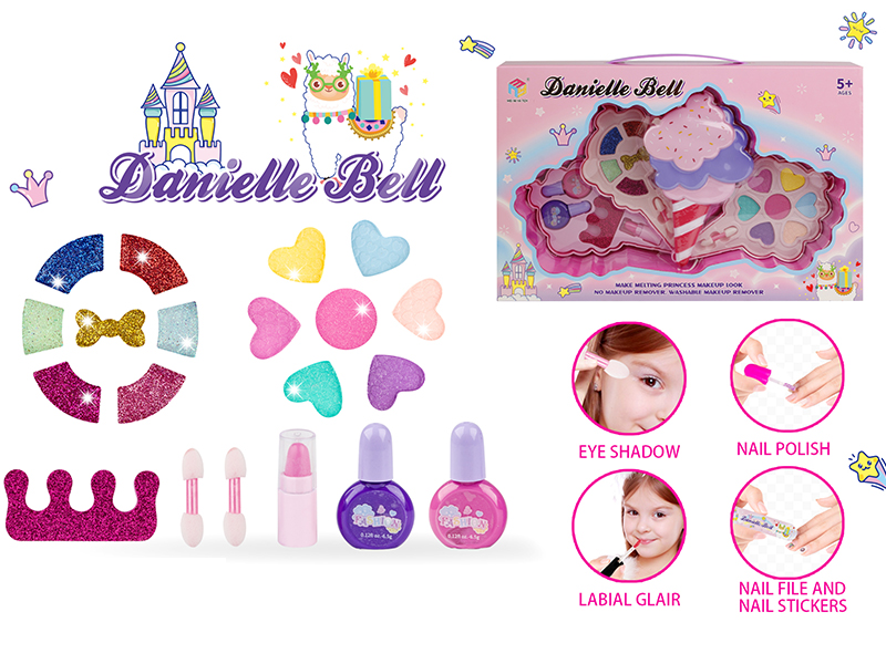 Ice Cream Shape Three-Layer Make Up Box