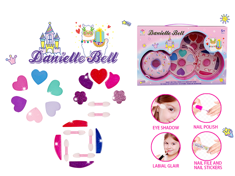 Doughnut Shape Three-Layer Make Up Box