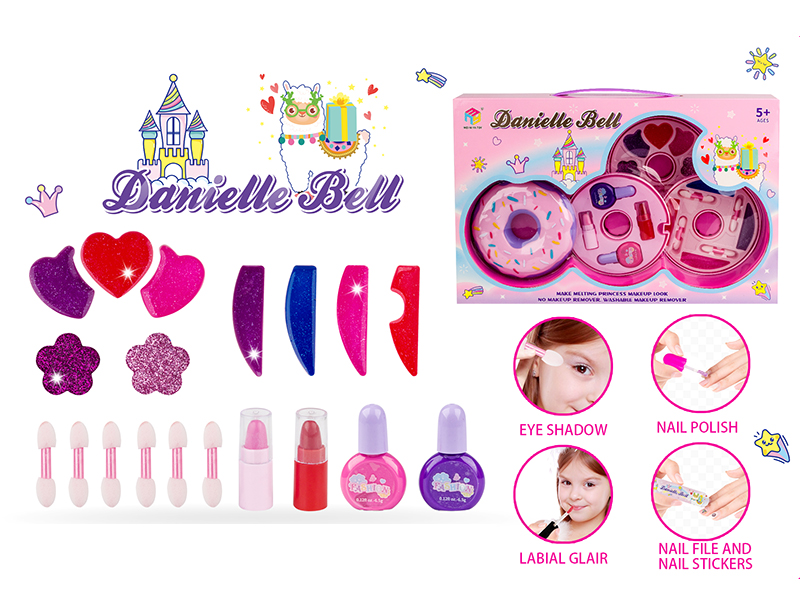 Doughnut Shape Three-Layer Make Up Box