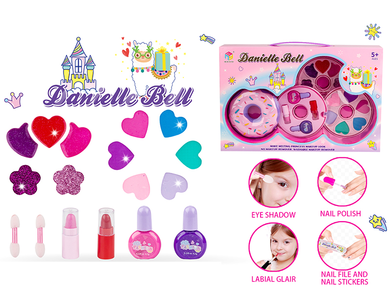 Doughnut Shape Three-Layer Make Up Box