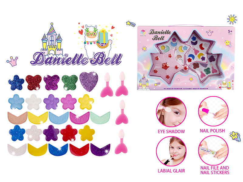 Five-Pointed Star Shape Three-Layer Make Up Box