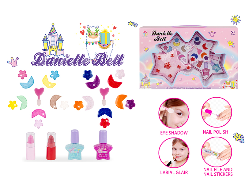 Five-Pointed Star Shape Three-Layer Make Up Box