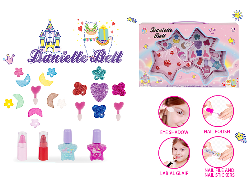 Five-Pointed Star Shape Three-Layer Make Up Box