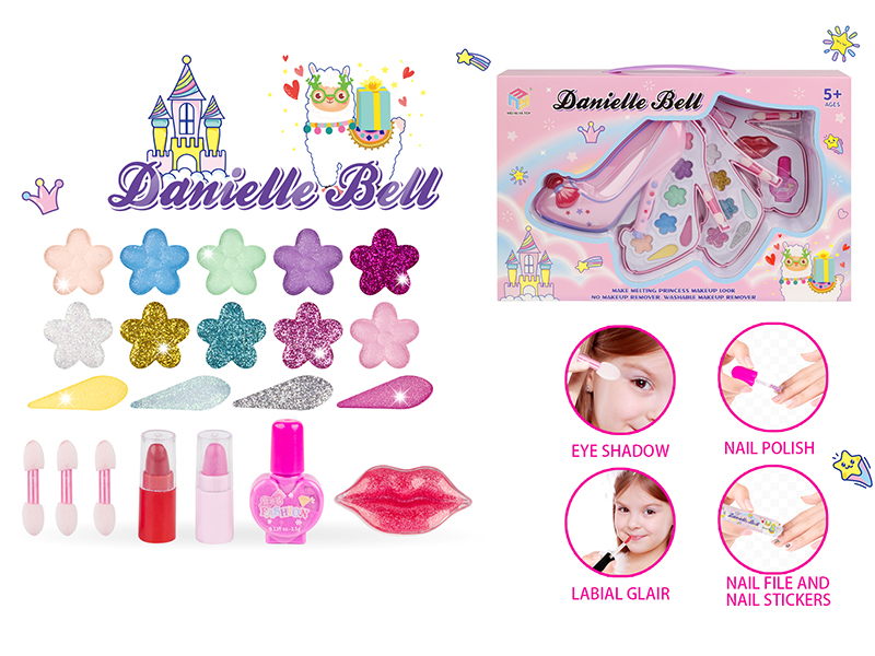 High Heel Shape Three-Layer Make Up Box