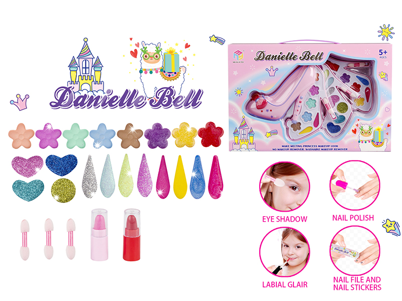 High Heel Shape Three-Layer Make Up Box