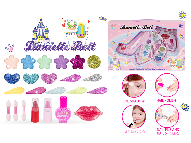 High Heel Shape Three-Layer Make Up Box
