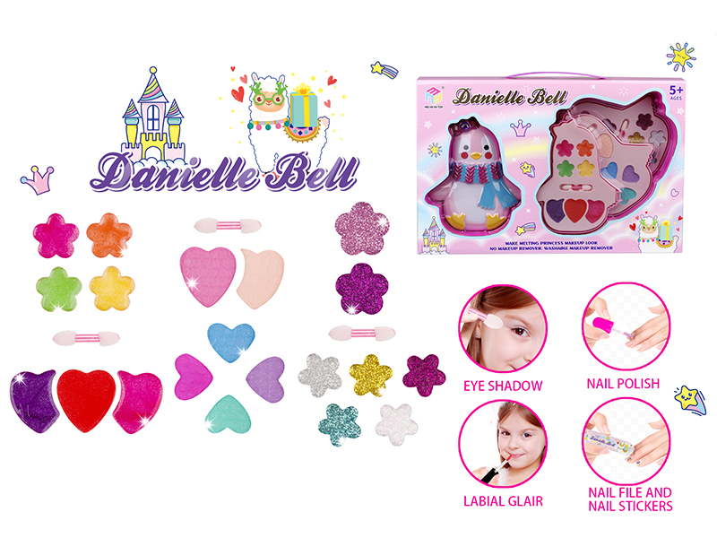 Penguin Shape Three-Layer Make Up Box