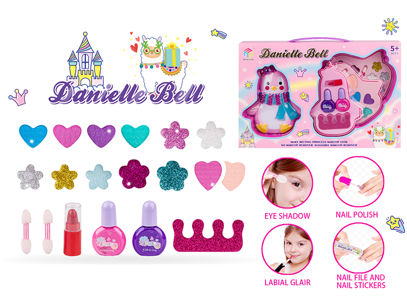 Penguin Shape Three-Layer Make Up Box