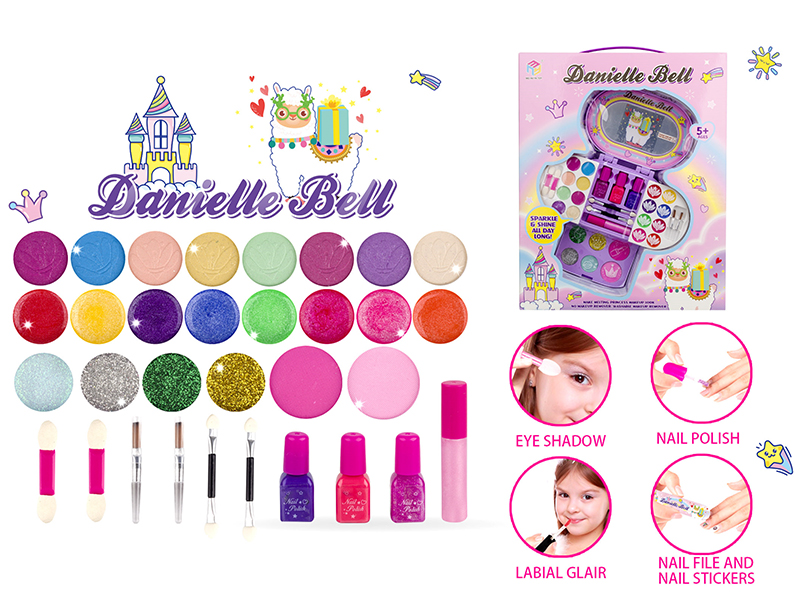 Purple Oval Makeup Box Set