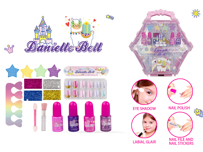 Pink Makeup Box Set(Snowflake Shape Box)