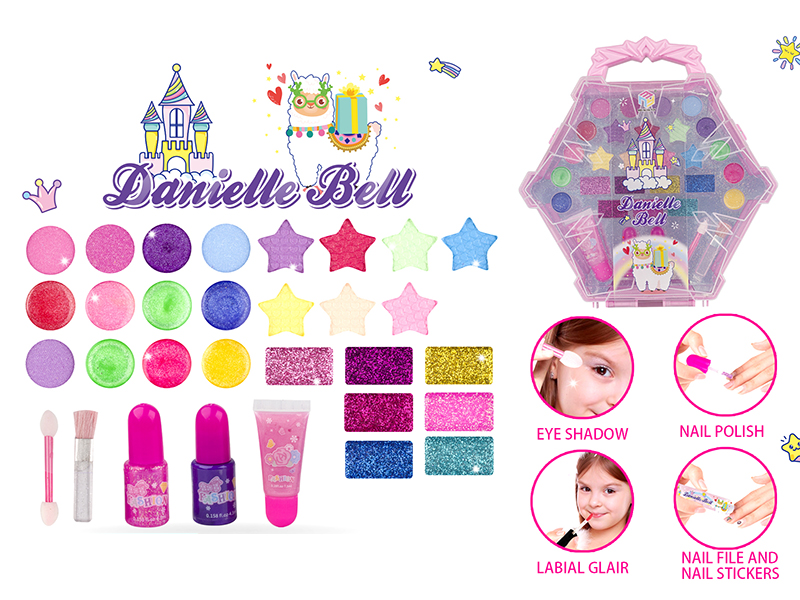 Pink Makeup Box Set(Snowflake Shape Box)