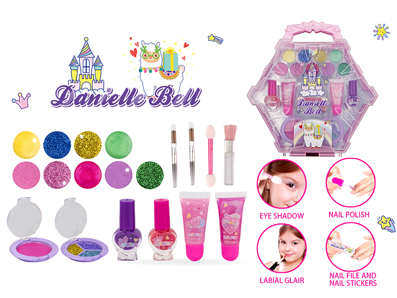 Pink Makeup Box Set(Snowflake Shape Box)