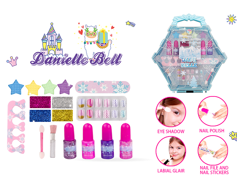 Blue Makeup Box Set(Snowflake Shape Box)