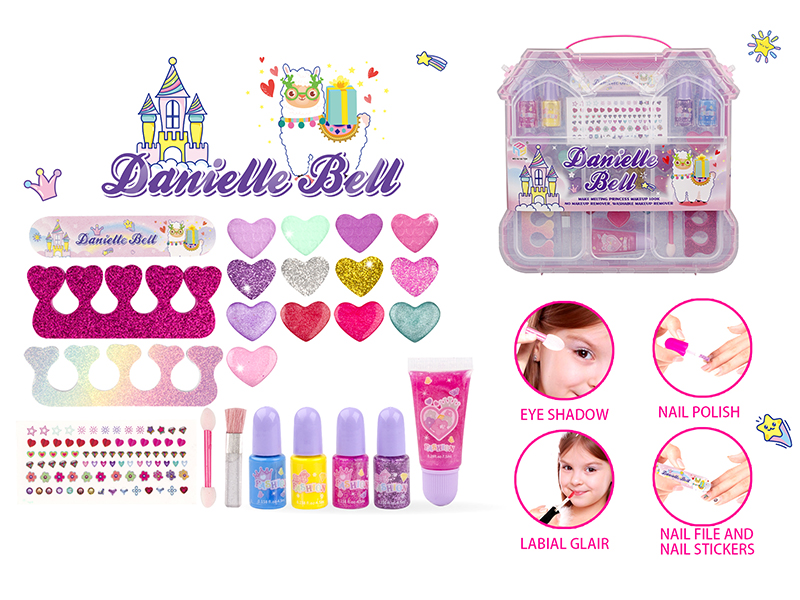 Pink Makeup Box Set(House Shape Box)