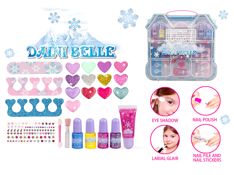 Blue Makeup Box Set(House Shape Box)