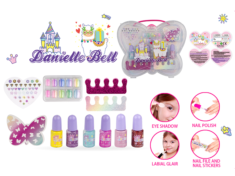 White Makeup Box Set(Butterfly Shape Box)