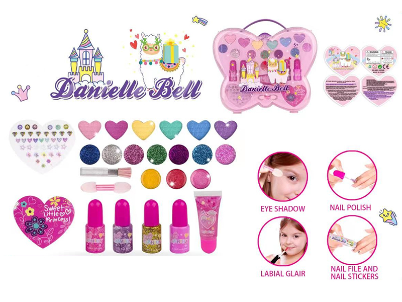 Pink Makeup Box Set(Butterfly Shape Box)