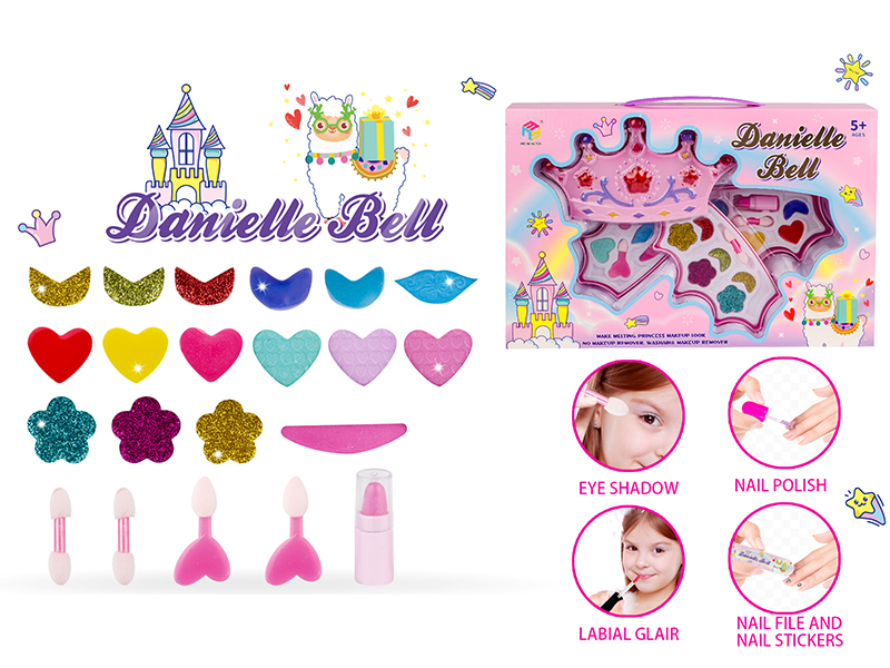 Crown Shape Three-Layer Make Up Box
