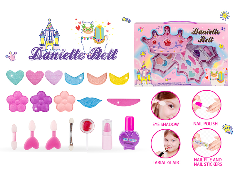 Crown Shape Three-Layer Make Up Box