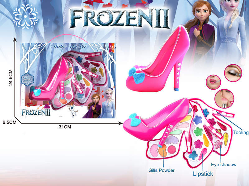 Three Layer Ice And Snow Princess 2 Crystal Shoe Cosmetics Box Set