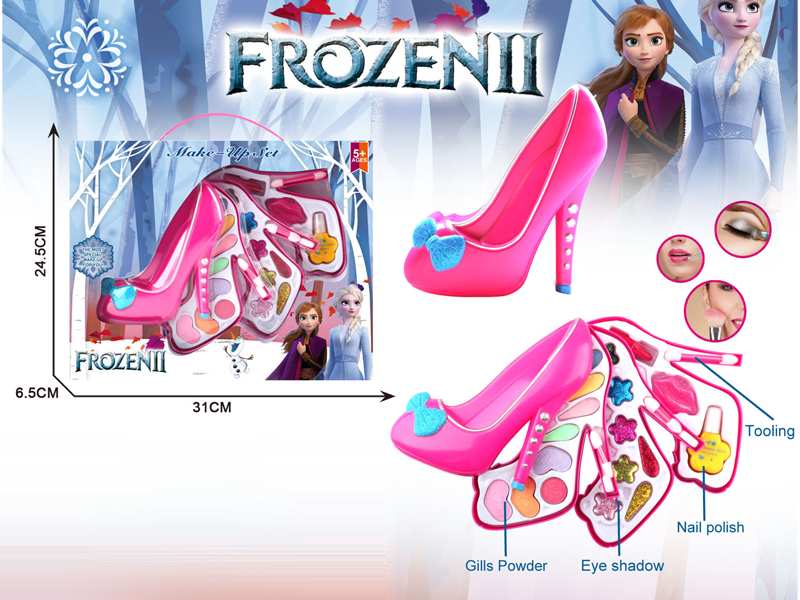 Three Layer Ice And Snow Princess 2 Crystal Shoe Cosmetics Box Set