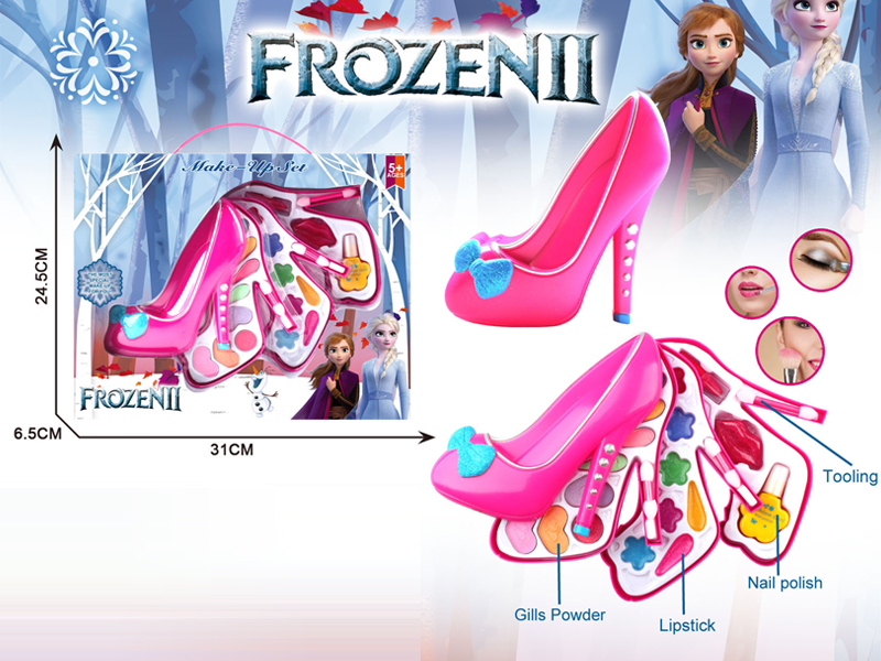 Three Layer Ice And Snow Princess 2 Crystal Shoe Cosmetics Box Set