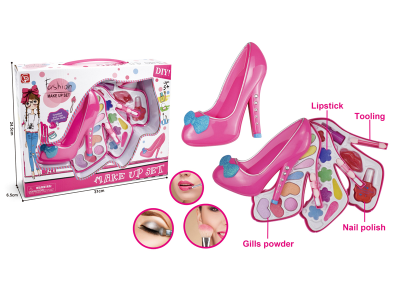 Three Layer Crystal Shoe Cosmetic Box Set