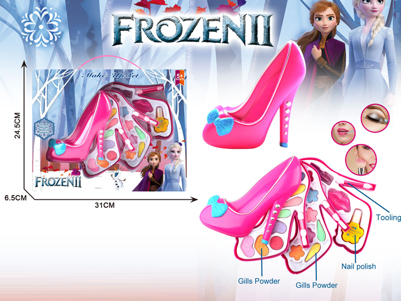 Three Layer Ice And Snow Princess 2 Crystal Shoe Cosmetics Box Set