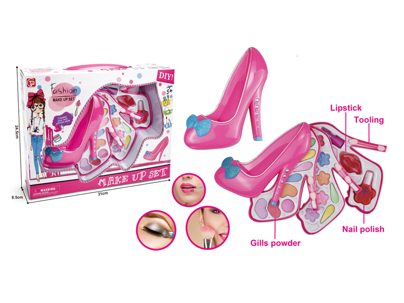 Three Layer Crystal Shoe Cosmetic Box Set