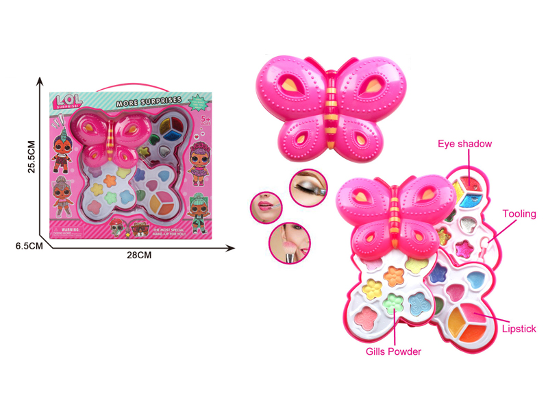 Three Layer Surprise Baby Butterfly Cosmetic Box Set