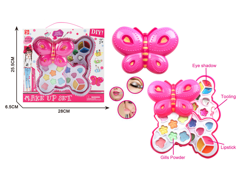Three Layer Butterfly Cosmetic Box Set