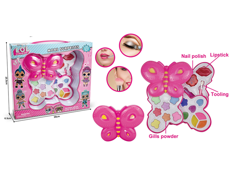 Three Layer Surprise Baby Butterfly Cosmetic Box Set