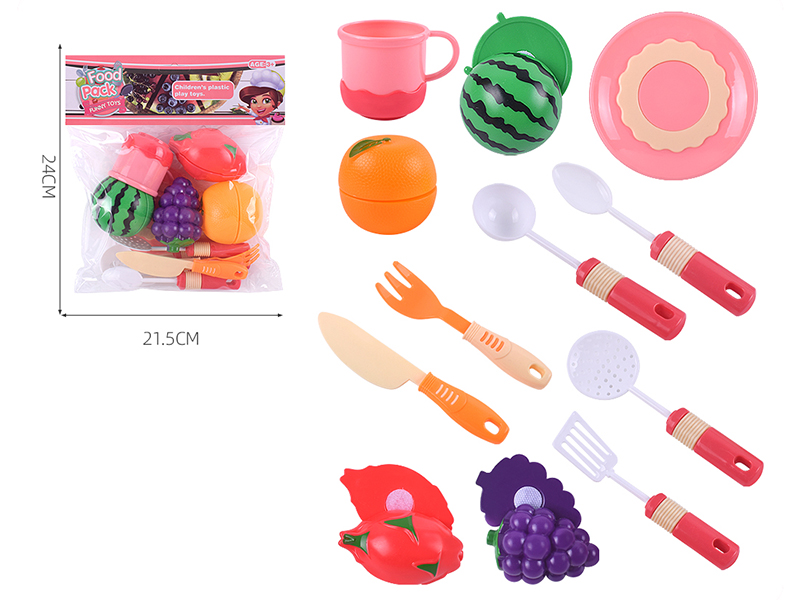 Tableware With Cutting Fruits Set