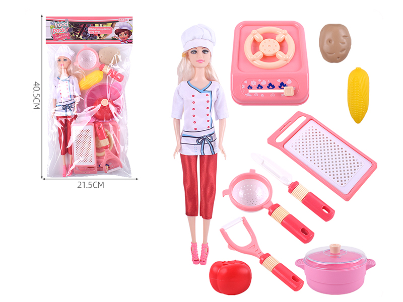 Simulation Tableware + Doll