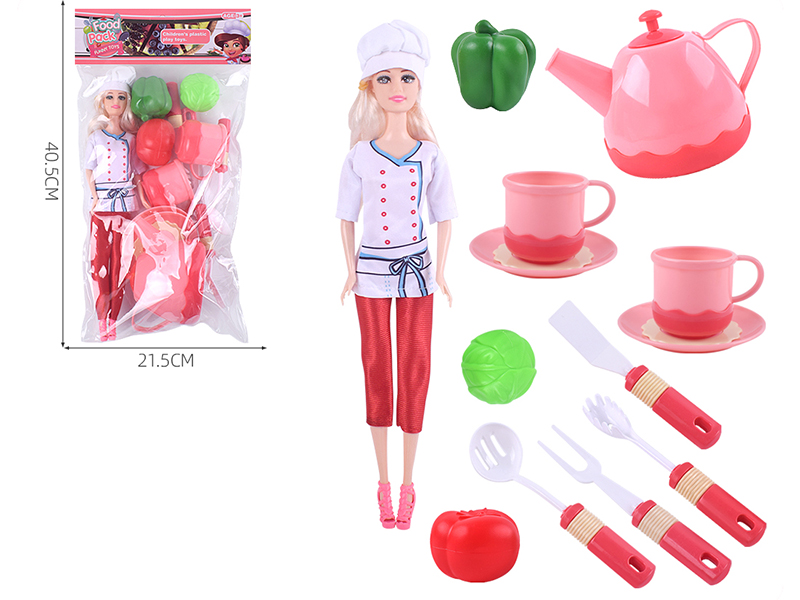 Simulation Tableware + Doll