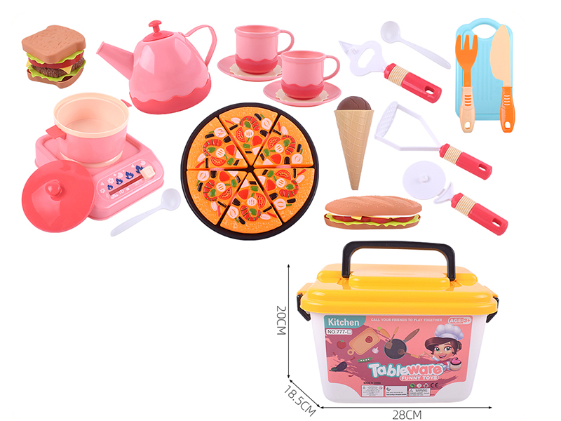 Pizza Tableware Portable Storage Box