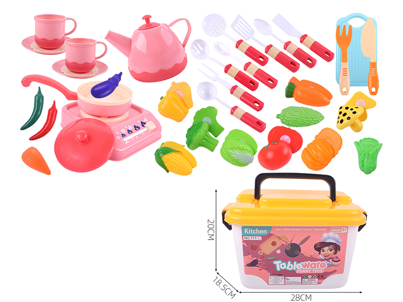 Cutting Fruits And Vegetable Set Tableware Portable Storage Box