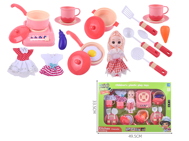 Kitchen Set + Doll