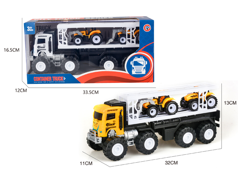 Friction Vehicle With 2 Engineering Vehicle