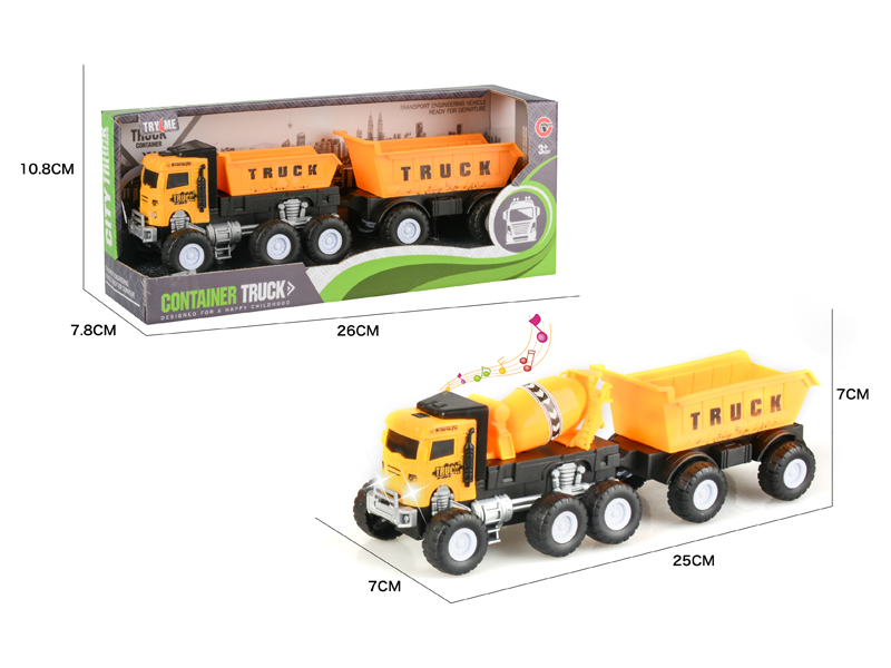 Friction Engineering Vehicle With Light And Music