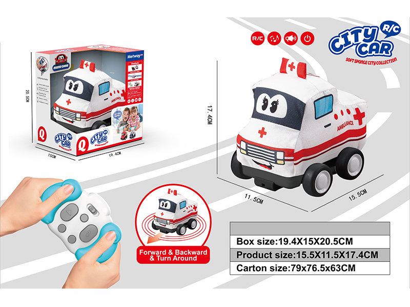 3Ch R/C Infrared Cloth Ambulance With Music Horn